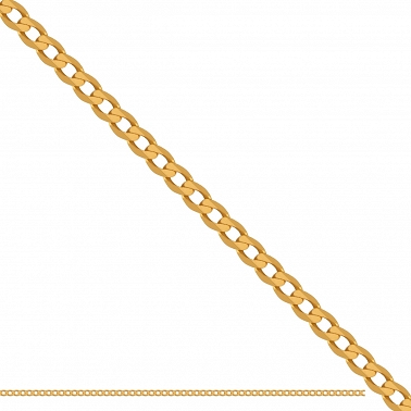 50cm ﻿łańcuszek złoty klasyczny pancerka