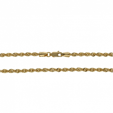 50 cm ﻿łańcuszek dmuchany typu Kordel ﻿złoto 585/14k 