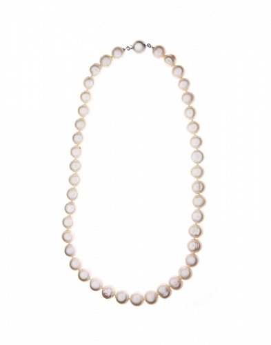 ﻿naszyjnik ﻿srebro naturalne perły