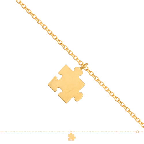﻿bransoletka łańcuszkowa złota ﻿PUZZLE