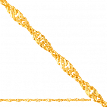 45cm ﻿łańcuszek złoty singapur