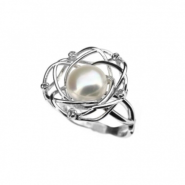 ﻿pierścionek rozmiar 11 srebro perła