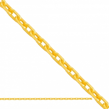 50cm ﻿łańcuszek pełny typu Anker ﻿,złoto 585/14k 