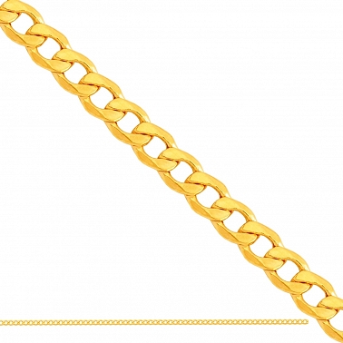 ﻿50cm łańcuszek złoty męski typu Pancerka