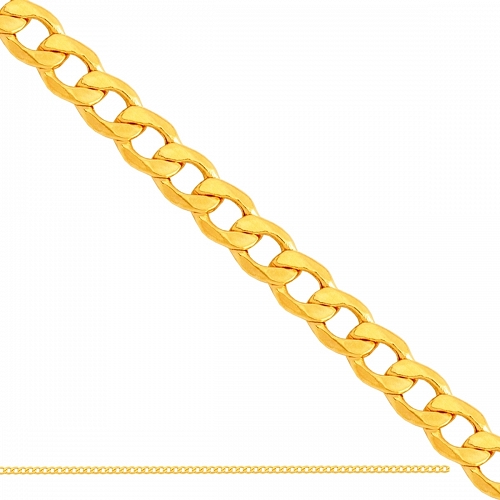 ﻿50cm łańcuszek złoty męski typu Pancerka