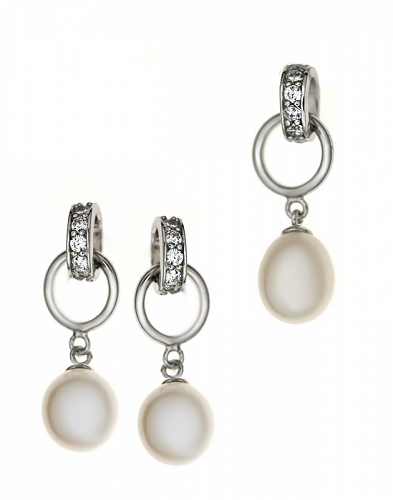 ﻿komplet biżuterii ﻿,srebro 925 ﻿i naturalną perłą