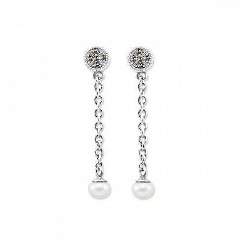 ﻿kolczyki ﻿srebro 925 ﻿i naturalne perły