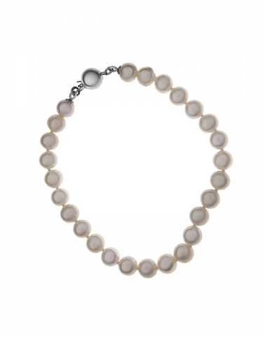 ﻿bransoletka srebro ﻿i naturalne perły