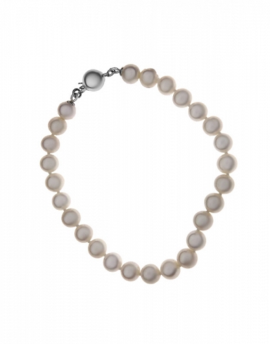 ﻿bransoletka srebro ﻿i naturalne perły
