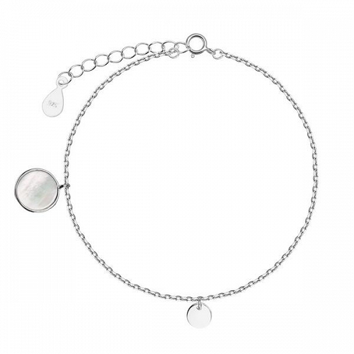 ﻿bransoletka pearl﻿,rodowane srebro 925 ﻿i macica perłowa