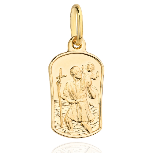 Medalik Święty Krzysztof złoto 585/14k