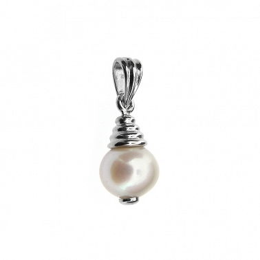 ﻿wisiorek ﻿srebro ﻿i naturalna perła