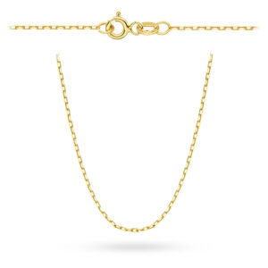 Łańcuszek złoty pr. 585 - splot ankier 50 cm (Gramatura: 3.16)