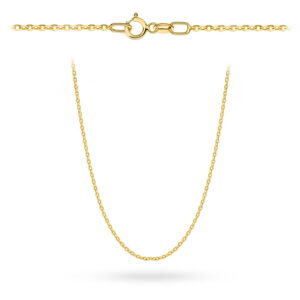 Łańcuszek złoty - splot rolo diamentowany 50 cm (Gramatura: 2.62)