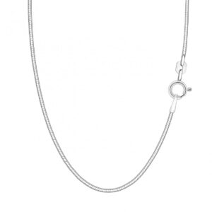 Srebrny łańcuszek ŻMIJKA srebro diamentowane 925 | 45cm